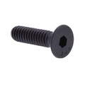 Prime-Line Socket Cap Screw Flat Head Allen Drive 1/4in-20 X 1in Black Ox Coat Steel 50PK 9173964